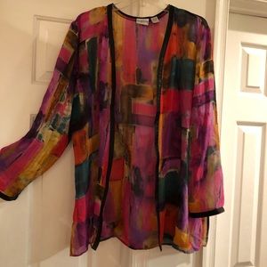 Chico’s Sheer Jacket, Size 3 (XL)